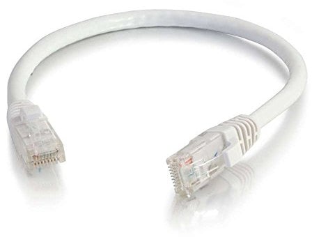 C2G 83484 0.30m Cat6 Booted Unshielded Network Patch Cable - White , for Personal Computer