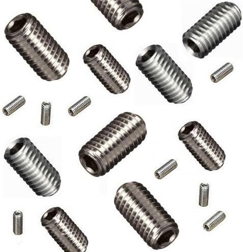 Cup Point Grub Screws Mixed (16 Pack) 6mm Length, Various Metric Threads, M3, M4, M5 & M6. A2 Grade Stainless Steel Hex / Allen Key Socket Cup Point Grub Screw / Set Screws. See Product Description for Full List