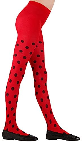 W WIDMANN MILANO Party Fashion - Strumpfhose gestreift für Kinder, Kostüm Zubehör für Hexen-, Marienkäfer-, Bienen-, Elfenkostüme, den Alltag uvm.