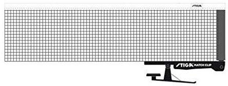 Stiga Wettkampf-Tischtennisnetz Match Clip 183 x 15 cm schwarz