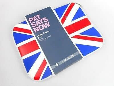 Pat Says Now 7007 Sleeve, Tasche für 7-9 Zoll Netbooks / Tablets, UK Flagge, NEU