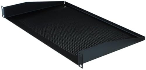 Penn Elcom 1U Black Vented Rack Shelf - 270.5mm/10.71 Deep R1194/1UVK