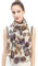 Lina & Lily Damen Schal Stola mit Schädel tag der toten (Beige)