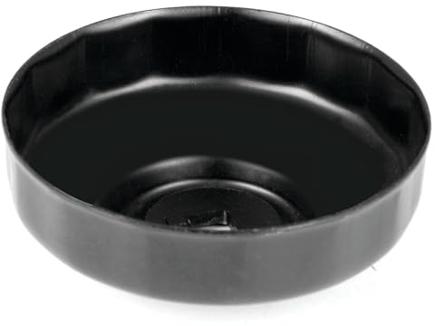 PERFORMANCE TOOL W54070 90mm, 15 Flutes, Oil Filter Cap Wrench - Steel Construction for Strength, Fits Multiple Brands of Oil Filters, For Use with 3/8-Inch Drive Tool