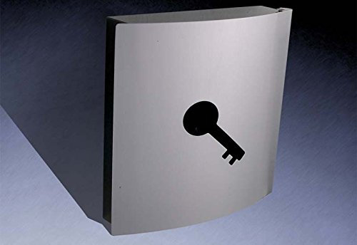 HAC24 Design Schlüsselkasten Aus Edelstahl Silber | Schlüsselbox