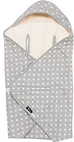ALVI Baby Reisedecke Stars silber