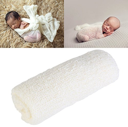 Newborn Stretch Wrap Baby Photography Photo Prop Baby Long Ripple Wrap (Color)