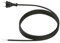 Bachmann 246.174 Zuleitung mit Konturenstecker Gummi 24G, Anschlussleitung für Elektrowerkzeuge schwarz, Länge 2m H07RN-F 2x1,00