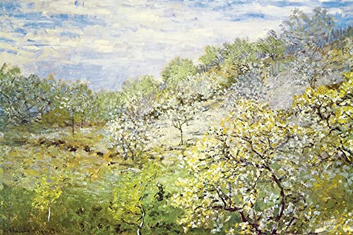 1art1 Claude Monet Poster Apfelbäume In Blüte, 1873 Kunstdruck Bild 180x120 cm