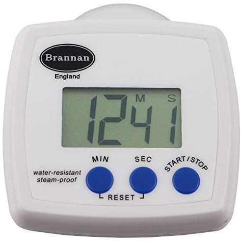Brannan Digitaler wasserfester Dusch-Timer, dampfsicher, Badezimmer, Nassraum
