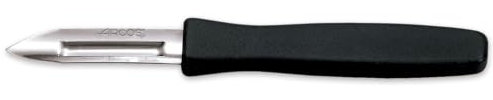 Arcos Gadgets Professionnels - Couteu D'Office Couteau à éplucher - Lame Acier Inoxydable 60 mm - Manche Polypropylène Couleur Noir