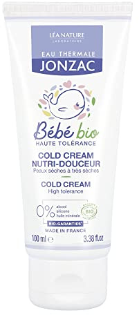 Eau Thermale Jonzac Organic Cosmetic Baby Care Nutri-Gentle Cold Cream, 100 ml