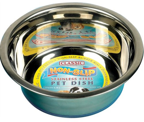 Caldex Non-Slip Stainless Steel Dog Bowl Large