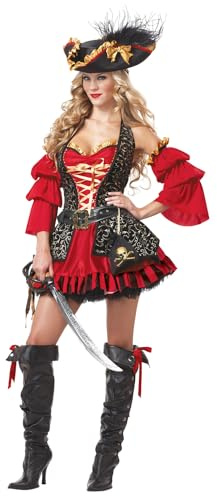 California Costumes Damen Spanischer Pirat Kostüm für Erwachsene (6er Pack)