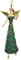 crafts & design Engel, Deko Hänger mit Verzierungen, Christbaumschmuck, türkis, grün, 15 cm