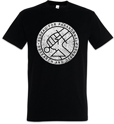 Urban Backwoods Bureau for Paranormal Research and Defense BPRD Herren T-Shirt Schwarz Größe L