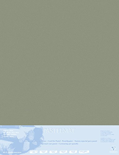 Clairefontaine - Ref 396011C - Pastelmat Mounted Board (5 Sheets) - 1800 Microns - 70 x 100cm - Brown Colour - Specially Formulated For Use With Pastels
