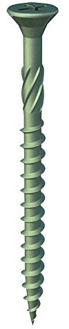 4.5 x 50mm TIMco Solo Decking Exterior Screws PZ2 Green (Box 200)