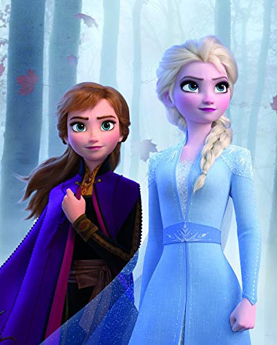 Komar Disney Wandbild Frozen Sisters in The Wood | Kinderzimmer, Babyzimmer, Dekoration, Kunstdruck | ohne Rahmen | WB072-40x50 | Größe: 40 x 50 cm (Breite x Höhe), Bunt