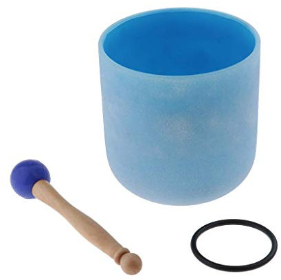 Tubayia C Key Bol chantant en cristal de quartz 17,8 cm bleu