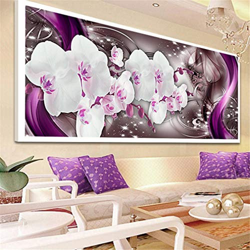 Nicole Knupfer 5D Diamant Painting Kit Magnolie DIY Diamond Painting Strass Kreuzstich Arts Craft Home Wanddekoration (100x40cm)