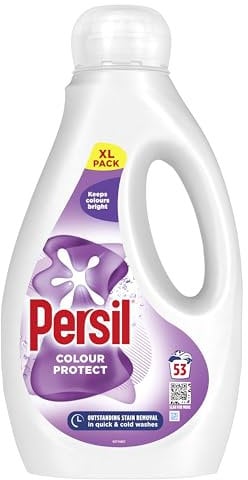 Persil Colour Laundry Washing Liquid Detergent keeps colours bright outstanding stain removal in quick & cold washes 53 washes (1.431 L)