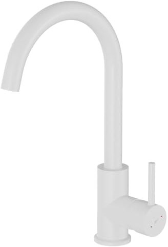 Essebagno Grifo de cocina Kiwo blanco