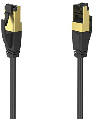 Hama Cavo di rete CAT-8 40 Gbps S/FTP schermato, senza alogeni, 1,50 m