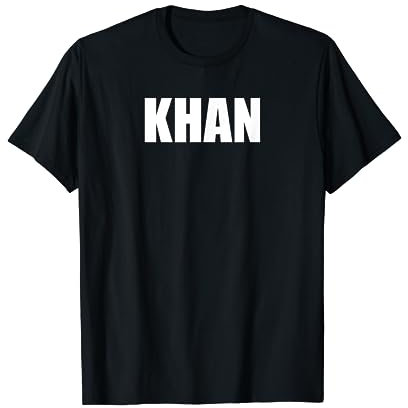 KHAN Tshirt | Surname Khan Clothing| Last Name Khan T-Shirt