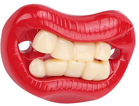 SPYMINNPOO Baby-Schnuller, Niedlicher Baby-Schnuller-Dummy-Schnuller Lustiger Anti-Off-Silikon-Dummy-Schnuller(3 acht Zähne) Lustige Lustige Schnuller Schnuller Lustig Lustige Baby Schnuller