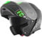 FC-Moto Novo Straight Klapphelm, schwarz/grün, L (59/60)