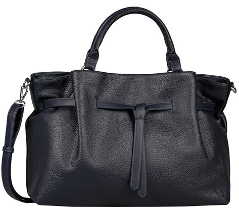 TOM TAILOR Naida Damen Shopper Umhängetasche Reißverschluss Groß Blau