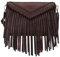 KouLi Buir Quaste Crossbody Geldbörse für Frauen PU Leder Western Hobo Fransen Handtasche Schultertasche (Kaffee), Kaffee