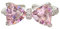 IMINI Anello aperto con fiocco di cristallo rosa per donne ragazze diamante CZ Eternity promessa anello di fidanzamento anelli impilabili fascia regolabile gioielli delicati regali, Metallo, Zirconia