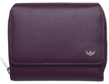 Golden Head Madrid RFID Protect Zipped Billfold Coin Wallet Amarone