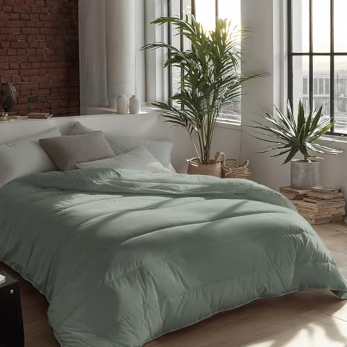 Zelesta Royalbed Bettdecke 135x200 4 Jahreszeiten - Bettwäsche winterdecke und Sommer-Bettdecke warm Duvet - Waschbare, ohne Bezug - Anti-Allergene Steppdecke