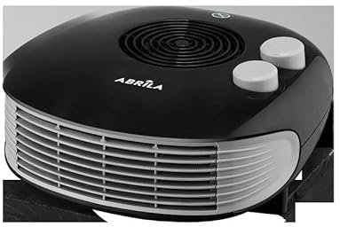 Riscaldatore/termoventilatore rosso 2500 W, termostato regolabile, calore istantaneo