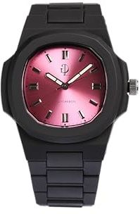GDL Giovanni De Luca Orologio Uomo e Donna Elegante con Cassa in Policarbonato 40,5 x 8,8 mm - Movimento al Quarzo Giapponese,Impermeabile 5 ATM, Leggero e Resistente