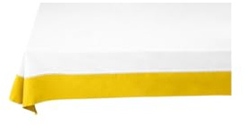 Pip Studio Chique Tischdecke Weiss/gelb 150x190cm