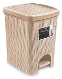 Stefanplast Mülleimer Elegance Cashmere 20 Liter 31 x 27,5 x 39 cm