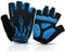 Nesirooh Fahrradhandschuhe Herren Damen Sommer, Radsporthandschuhe Halbfinger für Mountainbike Rennrad Wandern Bergsteigen (blau, L)