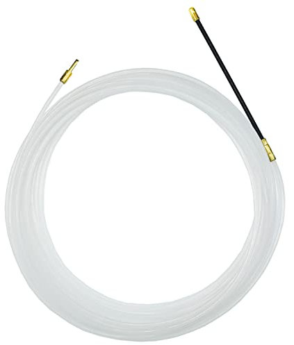 Kabeleinziehhilfe 10 Meter, 3mm Dicke Einziehfeder, Nylon Einziehspirale, Zugdraht für Leerrohre