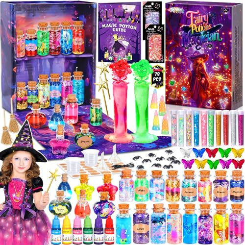 ITMNMNL Zaubertrank Set Kinder 22 Zaubertrank Fläschchen,Zaubertränke Kinder,Kreatives für Mädchen,Zaubertrank Kinder,Kinder DIY Kreative Geschenk für Kinder,Magie Zaubertrank, Zaubertrank Flasche