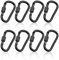 8 Stück Schraubkarabiner, Schlüsselanhänger Schraubkarabiner, Karabiner mit Schraubverschluss, Schlüsselanhänger Schraubkarabiner Karabinerhaken, Aluminium Schraubkarabiner für Camping Angeln Wandern