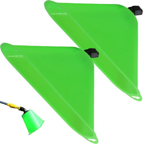 2Pcs Sprayer Windproof Cover, Weed Sprayer Wind Hood, Weed Sprayer Horn Shaped Fan Lawn Sprayer Nozzle Replacement for Outdoor Garden Yard