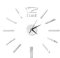 reloj de pared 3d | Pegatinas de reloj de pared sin marco 3D Diámetro 60 cm reloj de bricolaje - Reloj silencioso para adhesivo de pared, decoración de pared para sala de estar, dormitorio, oficina