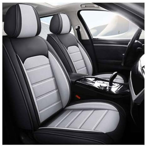 BAITUB Sitzbezüge Auto für V-W Tiguan Allspace Leder Autositzbezüge Set Komplettset Autositzschoner Sitzschoner Auto kompatibel mit Seitenairbags