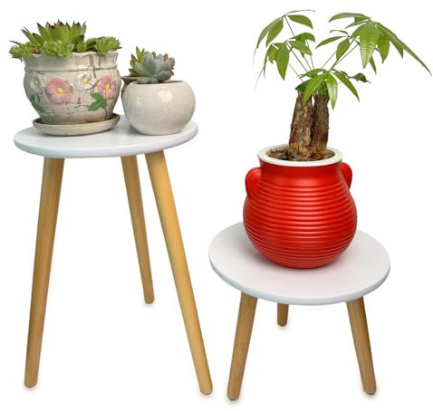 Hniuyun Indoor Plant Stands, Wood Plant Stand Plant Table for Flower Pots