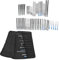 48 Pcs T-Shank Jig Saw Blades Set with Storage Box/Cover, HSS Metal Universal Fine Middle Tooth Kit Cutting Tools for Wood Plastic and Metal Cutting, Compatible Model, Rugged and
