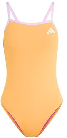 adidas Women's Badeanzug mit dünnen Trägern und V-förmigem Rückendesign